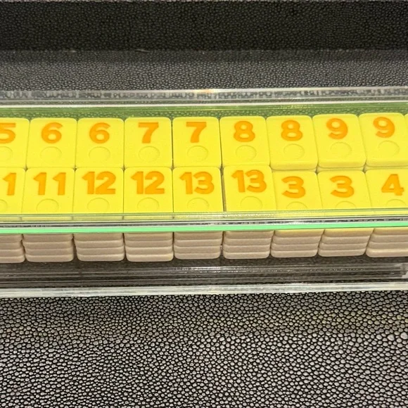 Modern Lucite Rummikub Tile Set - Picture 3 of 5
